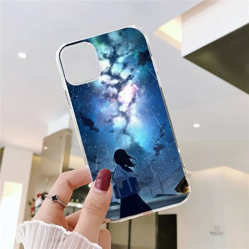 

Anime Your Name Phone Cases Transparent soft For iphone 5 5s 5c se 6 6s 7 8 11 12 plus mini x xs xr pro max