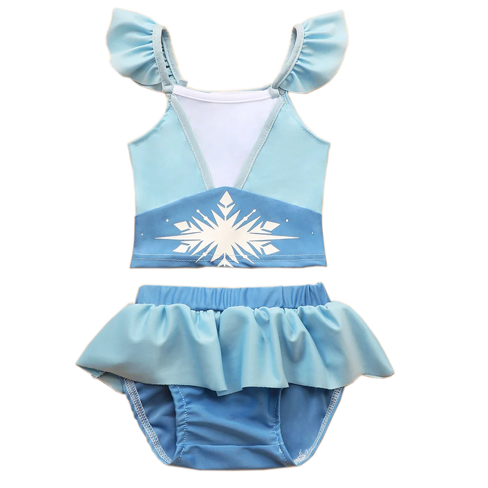 Женский слитный купальник принцессы сплошной купальный костюм для маленьких