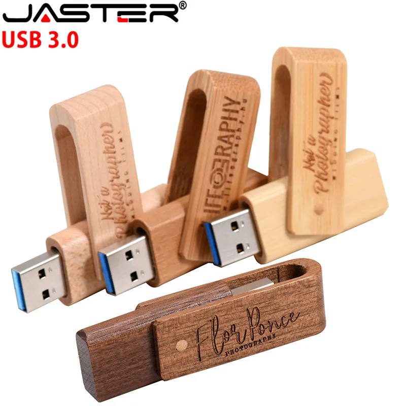 

JASTER Customize LOGO 64gb USB flash drive 4gb 8gb 16gb 32gb pen drives Maple wood usb stick usb3.0