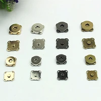 high quality 100setslot black silver sew on metal magnetic snaps button for overcoat bag garment accessories scrapbooking diy