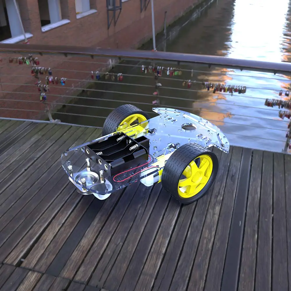 Дешевый 2/4WD робот автомобиль комплект шасси с датчиком скорости для Arduino 51 DIY