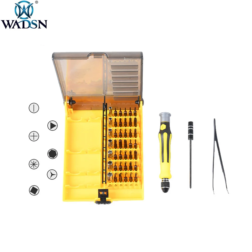 

WADSN Airsoft 32/45 in One Precision Screwdriver Set Multi-function Chrome Vanadium Steel Screwdriver Hand Tools Set