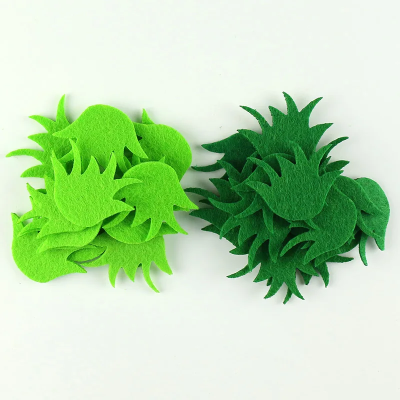 Низкая цена 60 шт./лот войлочная трава в упаковке 2 мм набор из двух фетровых