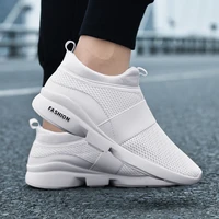 men sneakers slip on shoes men lightweight breathable footwear fashion running shoes casual big size 46 sport mesh jogging shoes