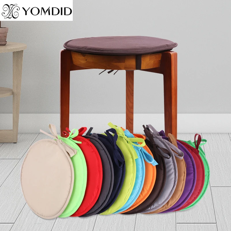 Round Chair Cushion Candy Color Seat Cushions With Drawstring Home Decor Pillows Throw Pillows Office Chair Cushion 30cm 38cm