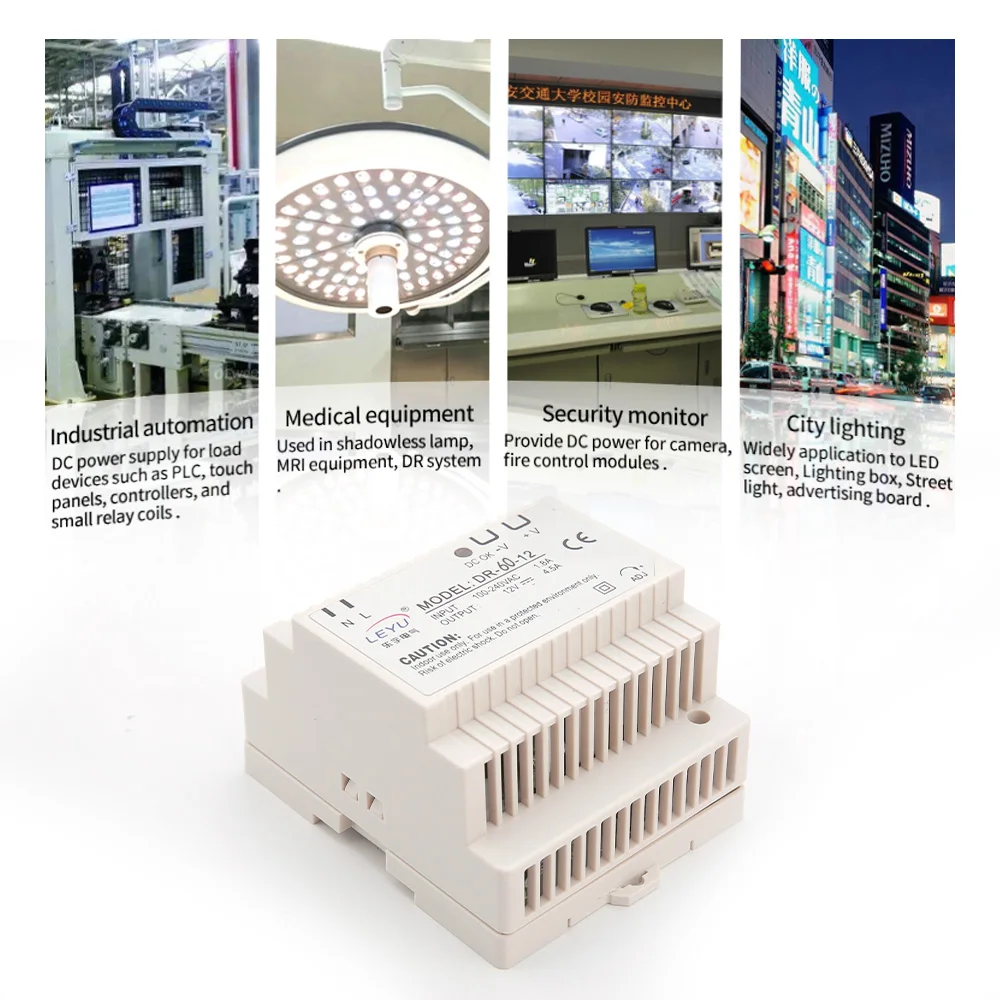 Din rail DR-45-12 блок питания 12 в 45 Вт ac dc с одним выходом В 3 5a | Обустройство дома