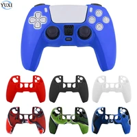 yuxi soft silicone gel rubber case cover for sony playstation 5 for ps5 controller gamepad skin game accessories