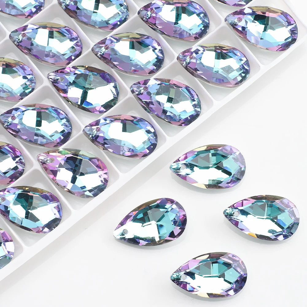 20 шт. стеклянные бусины-подвески для ювелирных изделий 13 х22 мм | Украшения и