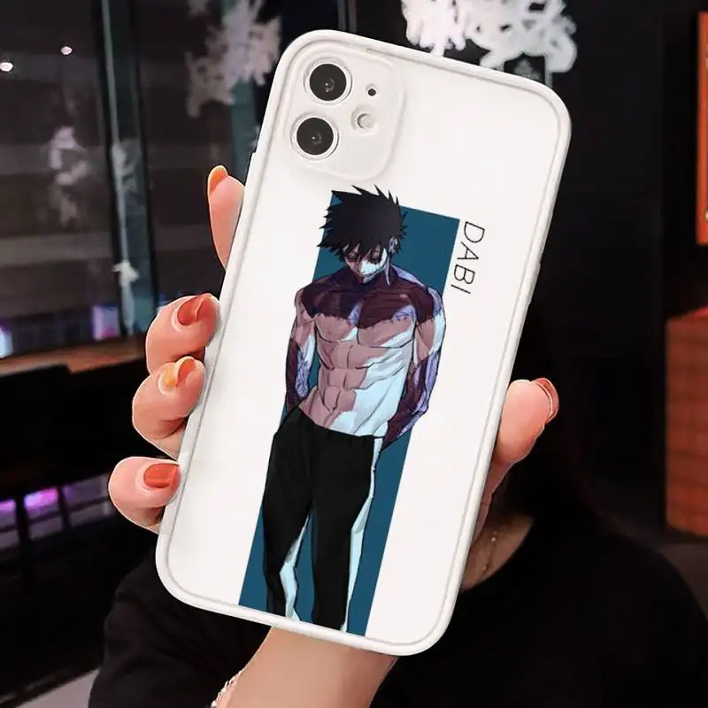 

My hero academia dabi Phone Case Matte Transparent for iPhone 7 8 11 12 s mini pro X XS XR MAX Plus mobile bags