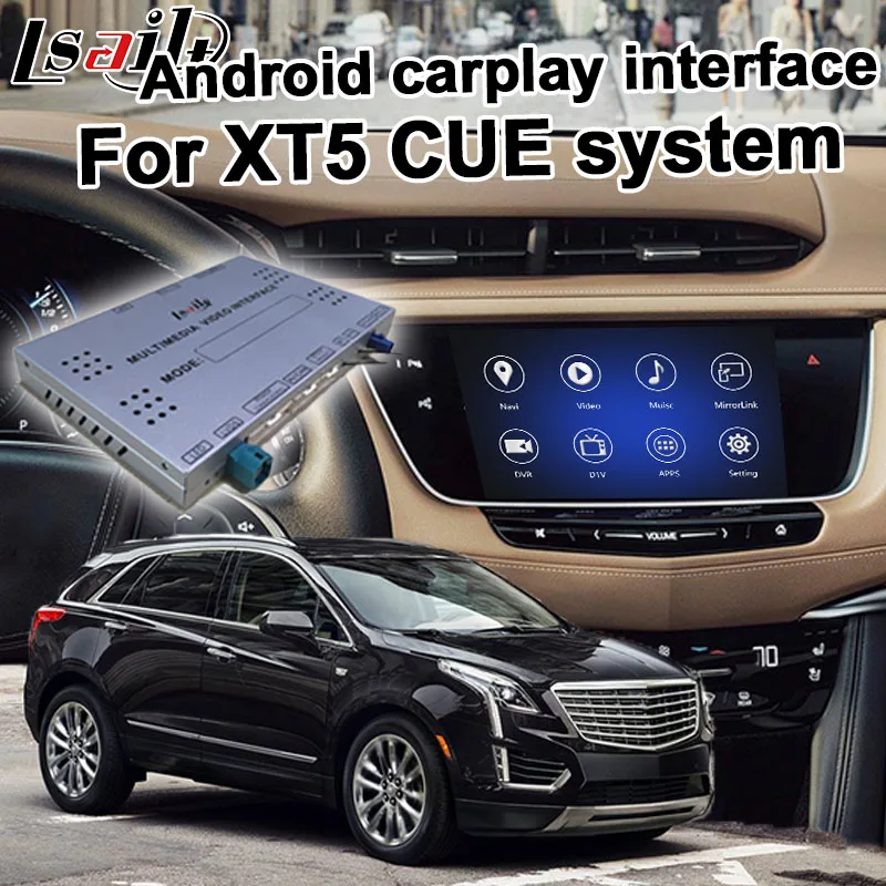Приставка интерфейса Android / carplay для Cadillac XT5 XTS ATS GPS навигация видео интерфейс mylink CUE