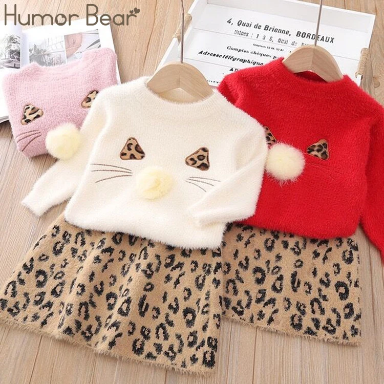 Humor Bear/брендовые новые осенние комплекты одежды для маленьких девочек с длинными