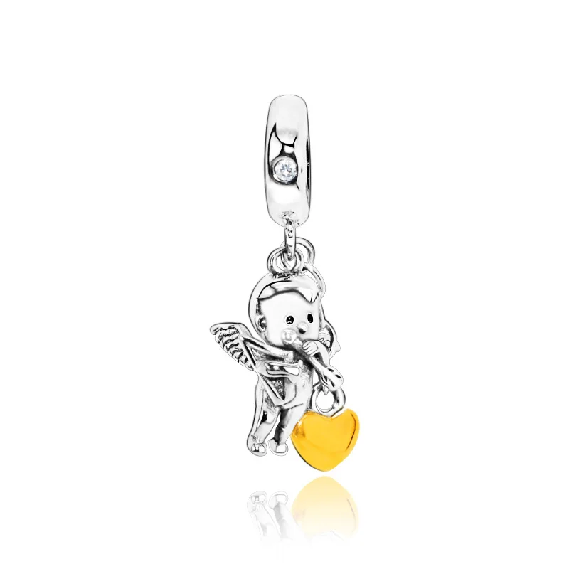 Лучшая посадка оригинальная Pandora Подвеска Амулет браслет 925 пробы серебро