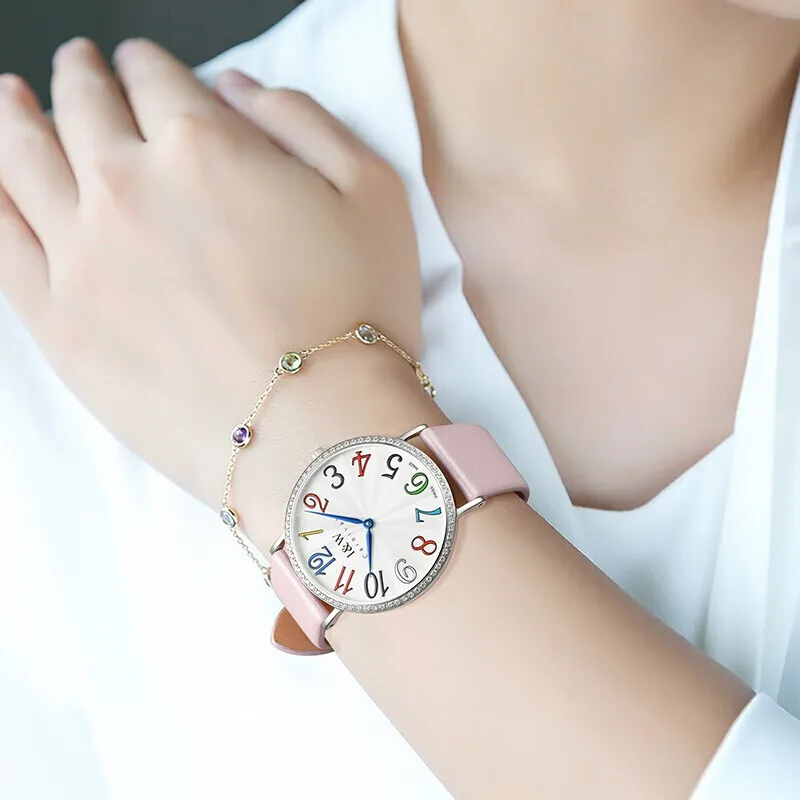 Женские часы Montre femme Switzerland 2020 Лидирующий бренд I & W новые модные женские с кожаным