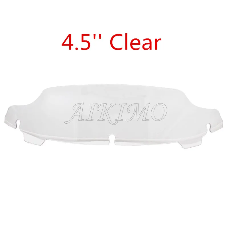 

Clear/дым/Черный 4,5 "7" 10,5 "волна лобового стекла подходит для Harley Touring FLHT FLHX 2014-up 2015 2016 2017 2018