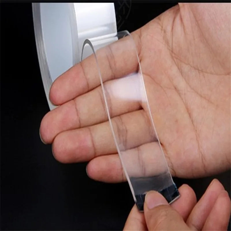 

1/2/3/5M Nano Tape Double Sided Tape No Trace Reusable Waterproof Transparent Adhesive Tape Glue Cleanable Home Gekkotape