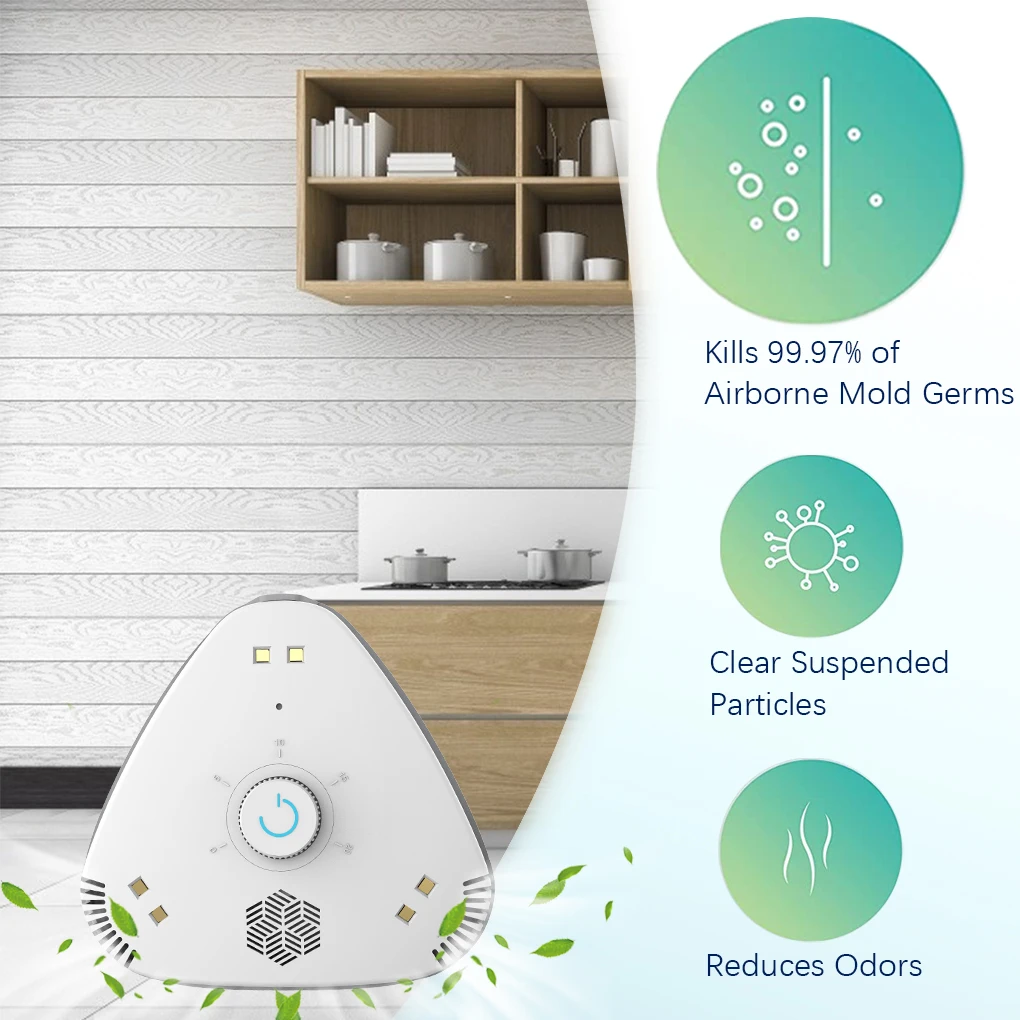 Мини очиститель воздуха перезаряжаемая машина для УФ очистки лампы удаление