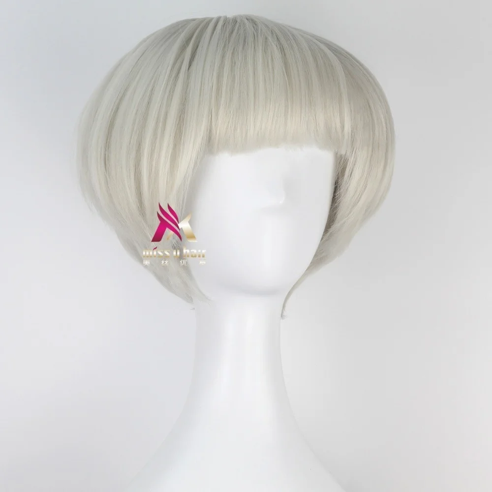 Halloween Pursuit Women Grainne cosplay Wig gold Short Bob Haircut Cosplay hair Role Play costumes +wig cap | Тематическая одежда