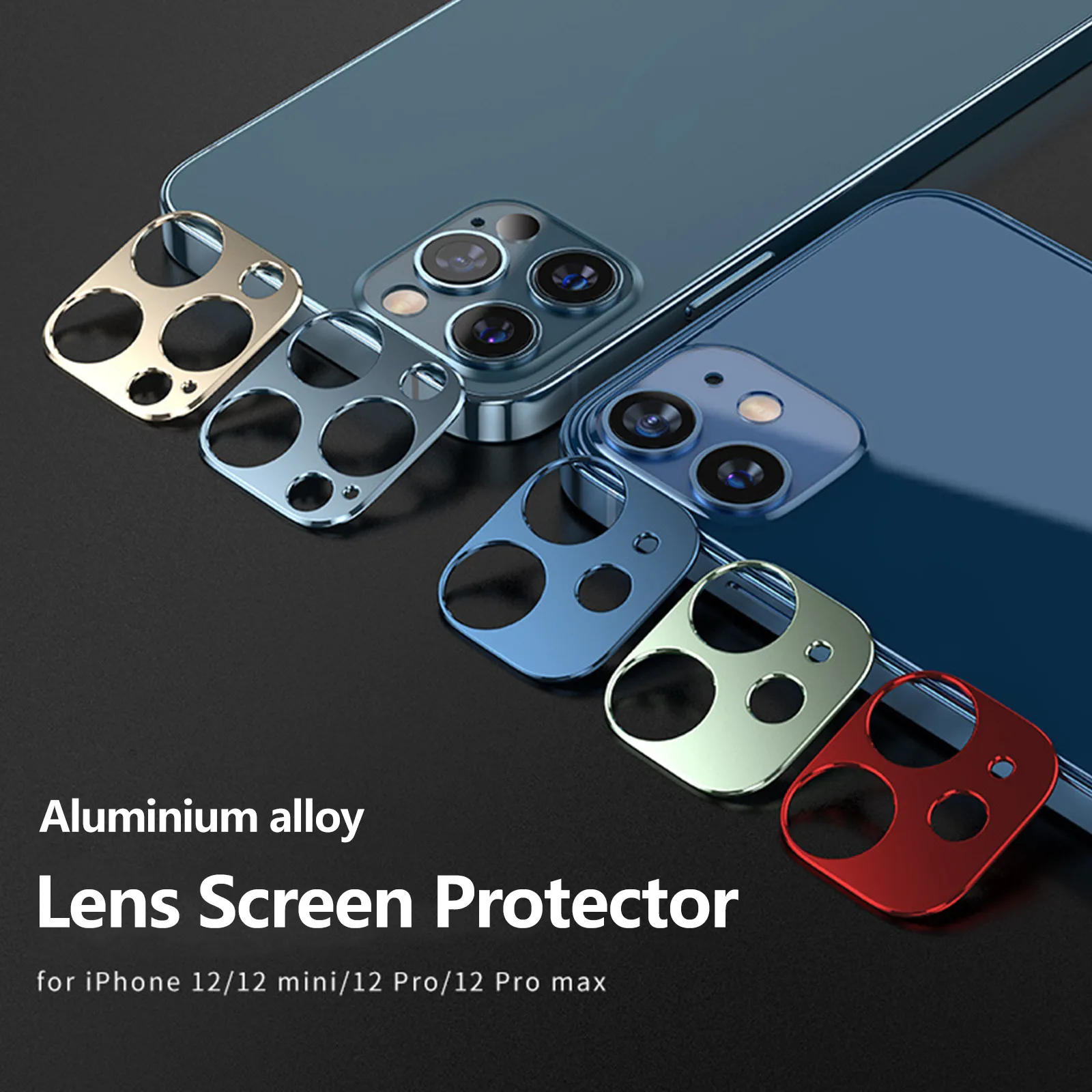 Защитный экран для объектива камеры Iphone12 Pro Max чехол из алюминиевого сплава Iphone 12