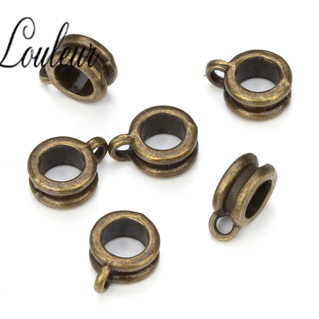 30 шт./лот античная бронза/серебряный цвет Подвеска застежка ожерелье соединитель