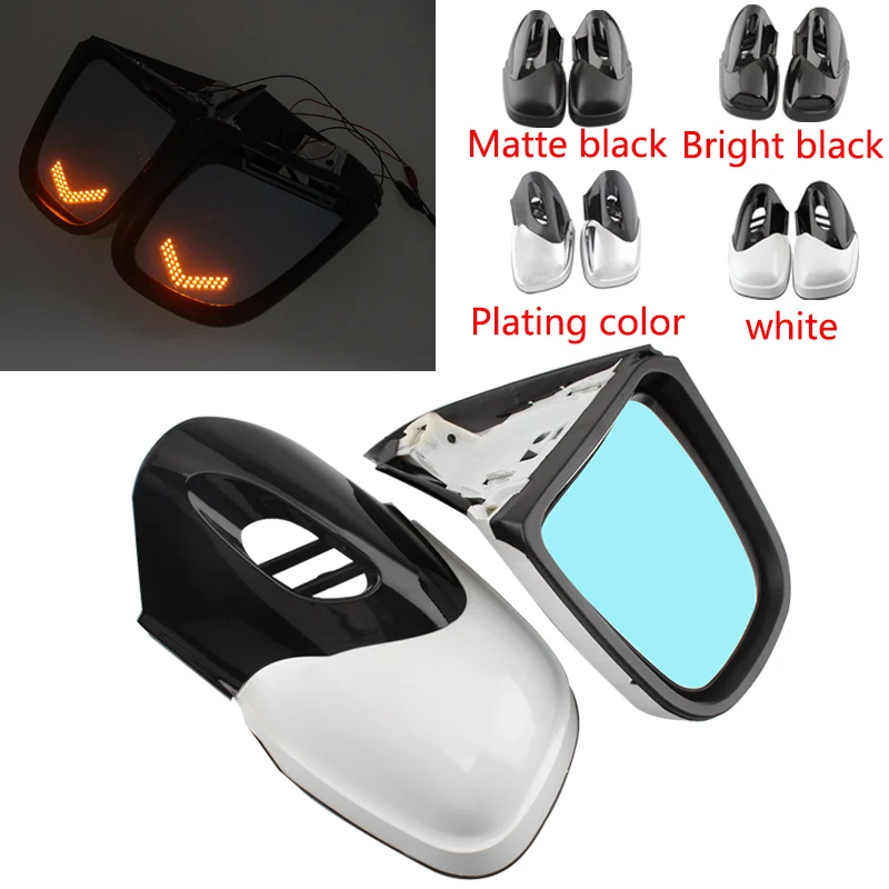 Motorcycle Front Side Fairing Rearview Mirrors w/ Turn Signals Fit For BMW K1200/K1200M/ K1200LT 1999-2008