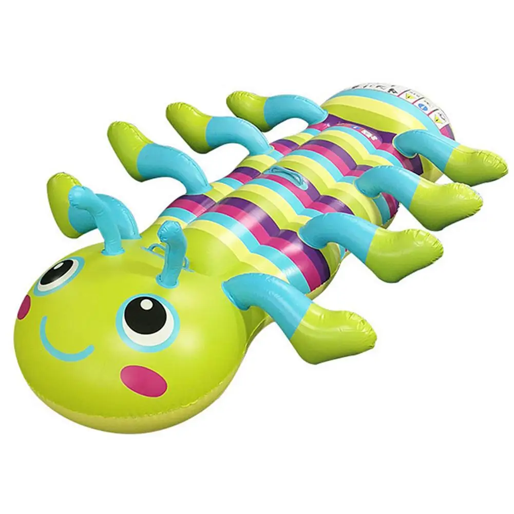 

160cm Inflatable Pool Float Party Pool Lounger Floating Toys Swimming Pool Caterpillar Inflatable Floating Chair with Handles