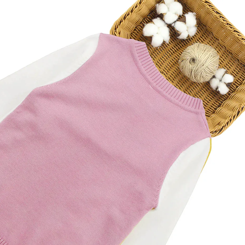 Girl Sweater Patchwork Long Sleeve Pullover Spring Autumn Casual Clothes For Girls School 6 8 10 12 14 Year |
