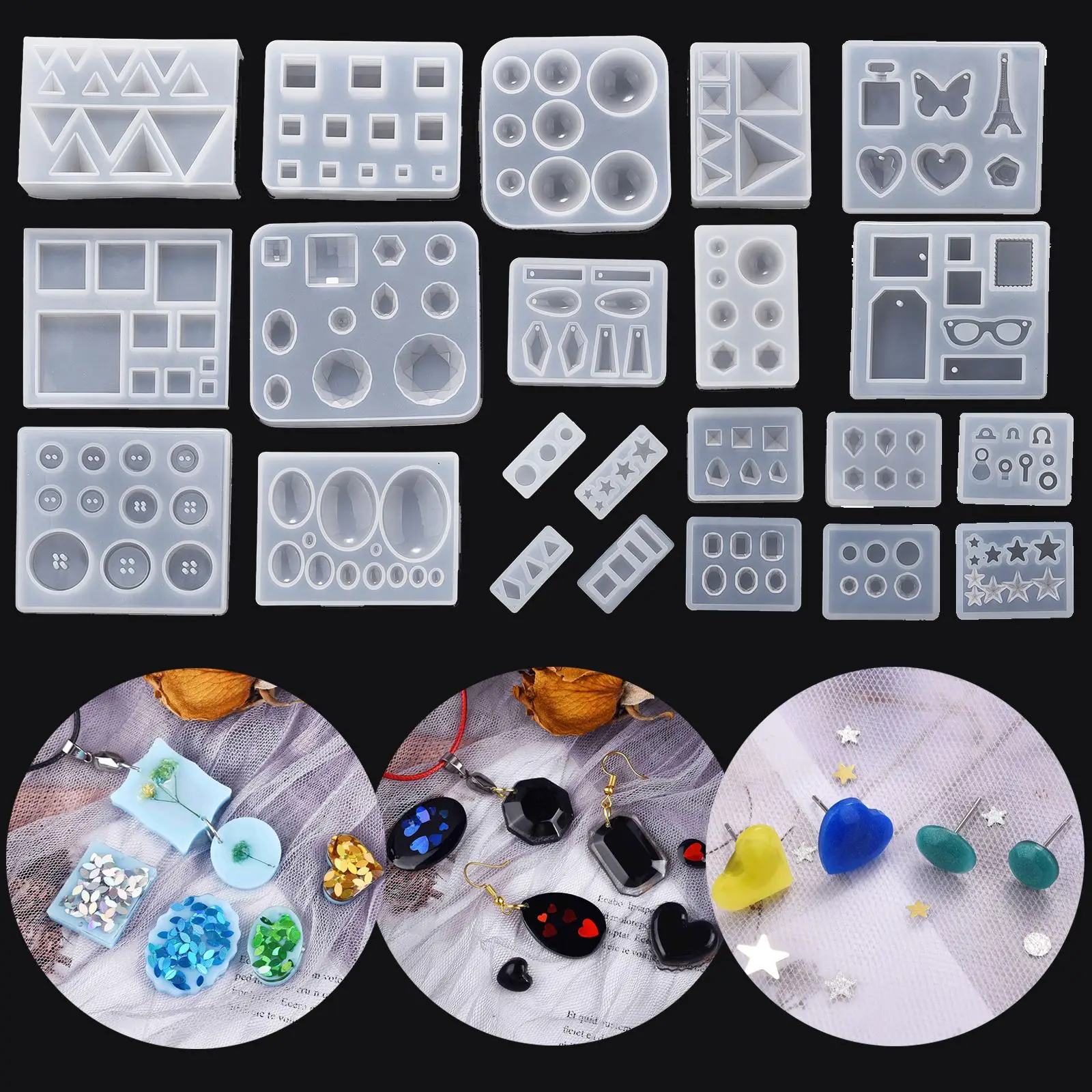 Женская круглая эрекционная форма в форме сердца смола для ожерелья брелка