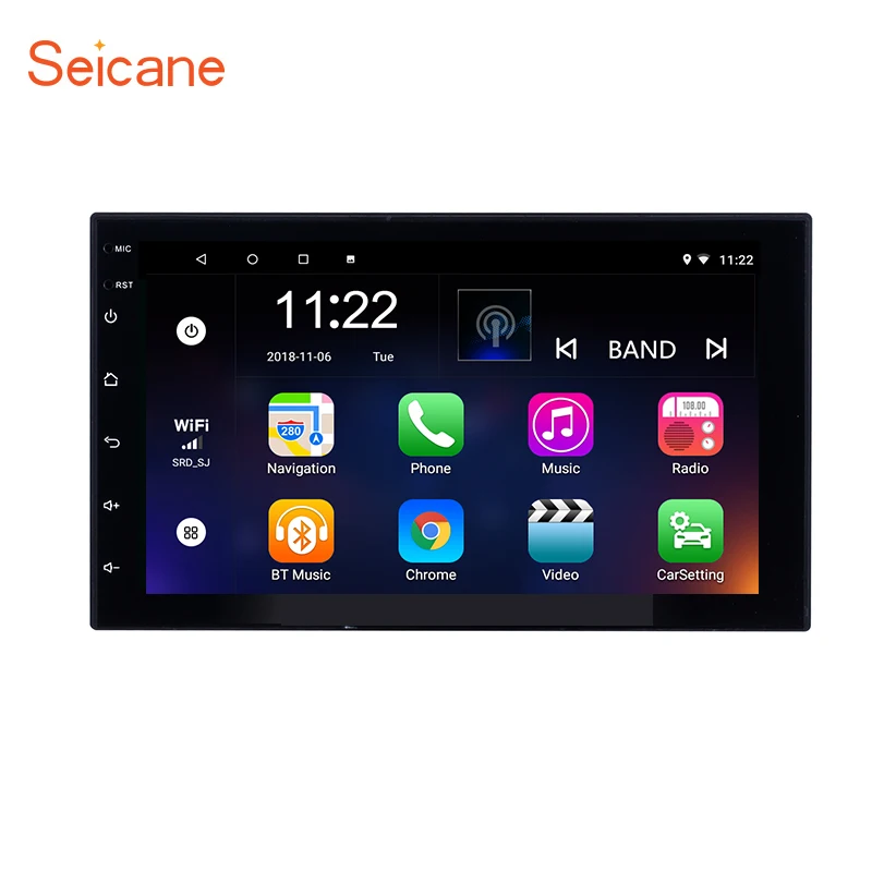 

Seicane Универсальный 7-дюймовый Android 8,1 автомобильный радиоприемник для TOYOTA Nissan Kia RAV4 FJ CRUISER ALPHARD GPS навигация мультимедийный плеер