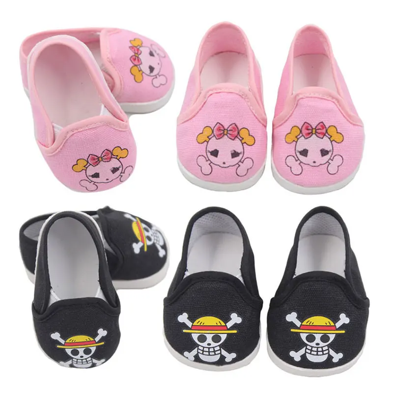 Кукольная одежда обувь 3 вида стилей для малышей с мультяшными принтами 18 дюймов