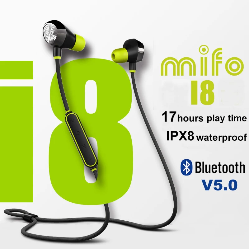 Mifo i8 Bluetooth V5.0 наушники спортивные водонепроницаемые часы подходят для
