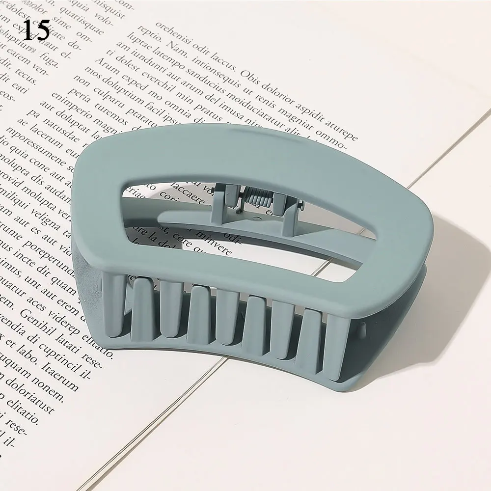 

Cool Color Geometric Cross Square Hair Clip Hair Claws Clamps Crab Women Large Matte Frosted Hairpins Ponytail Hair Accessories