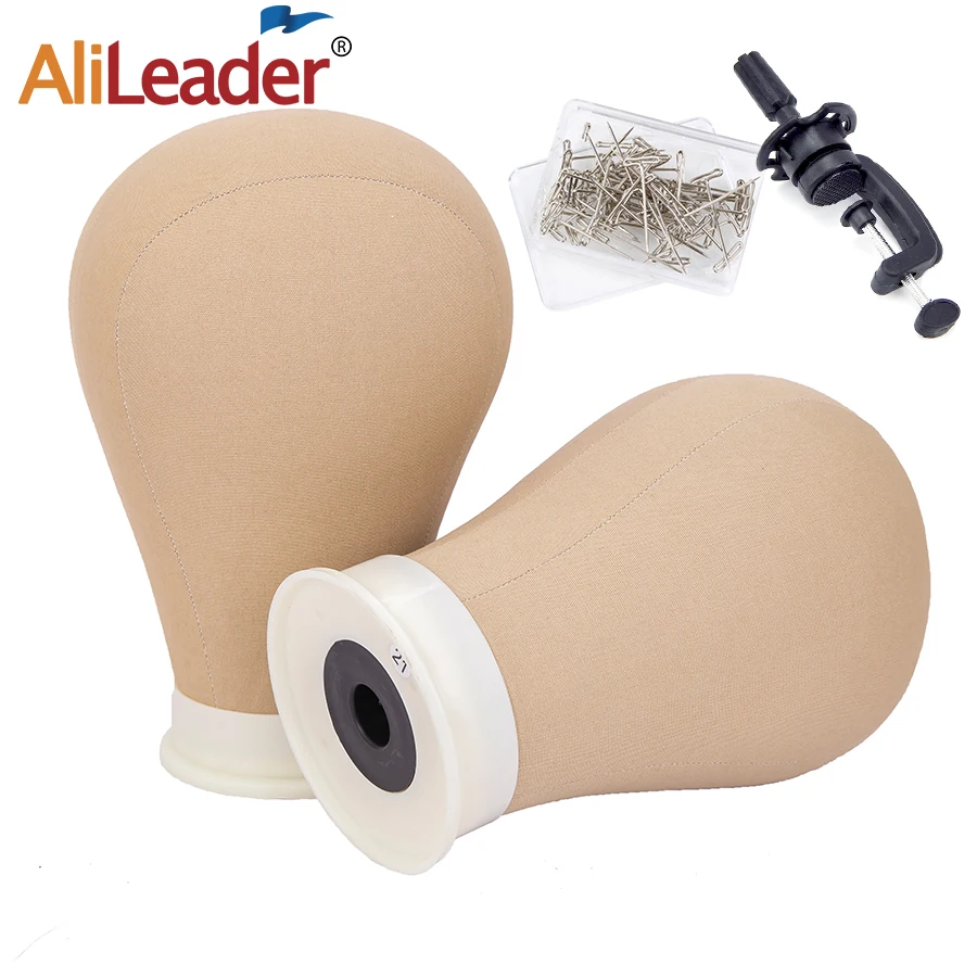 

Alileader манекен головной парик парусины 20,5 "21" 22,5 «23» дюймов холст блок голова манекена для изготовления парики обучение на манекене головка