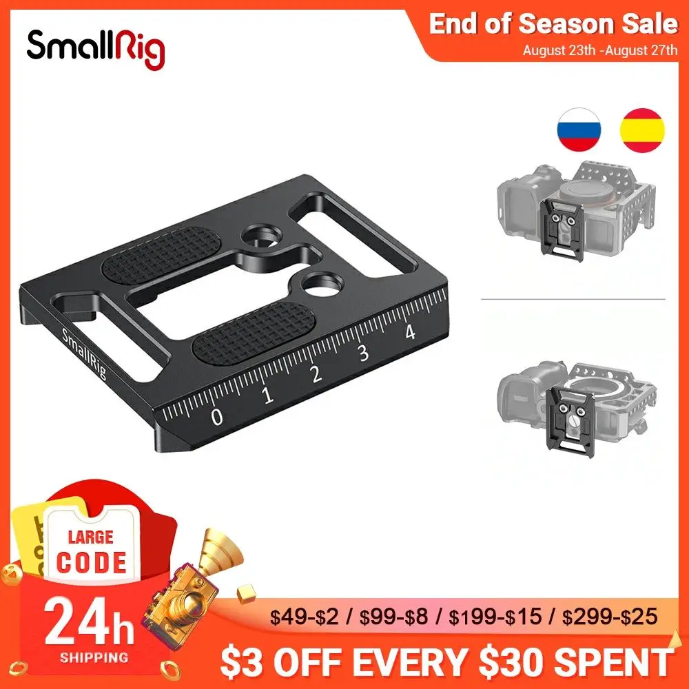 SmallRig DSLR Camera Plate Manfrotto 501PL Type Quick Release for Select Cage use with Tripod Gimbal 2458|Моноподы| |
