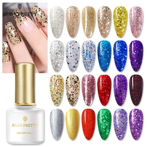 BORN PRETTY голографический Блестящий Гель-лак для ногтей 6 мл Блестящий отмачиваемый УФ-Гель-лак для ногтей нужен Светодиодный УФ-светильник