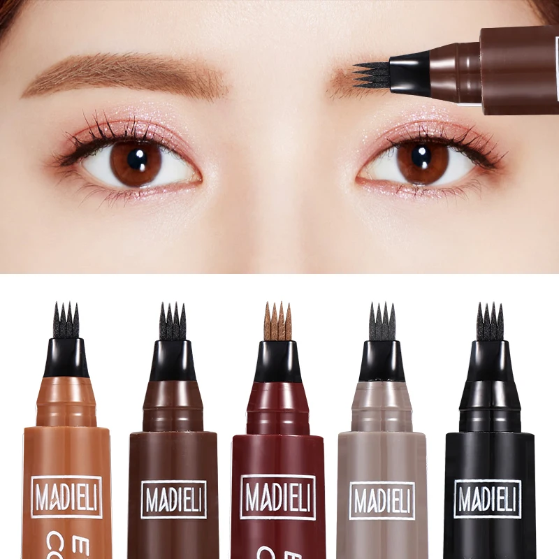 

Four-pronged eyebrow pencil long-lasting natural liquid blooming micro-sculpted eyebrow pencil four-pointed prong