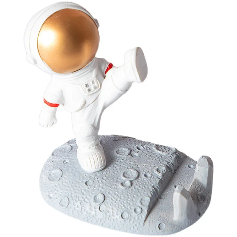 

New Home Decoration Spaceman Model Storage Figurines Astronaut Mobile Phone Holder Car Decoration Resin Crafts Creative Gifts