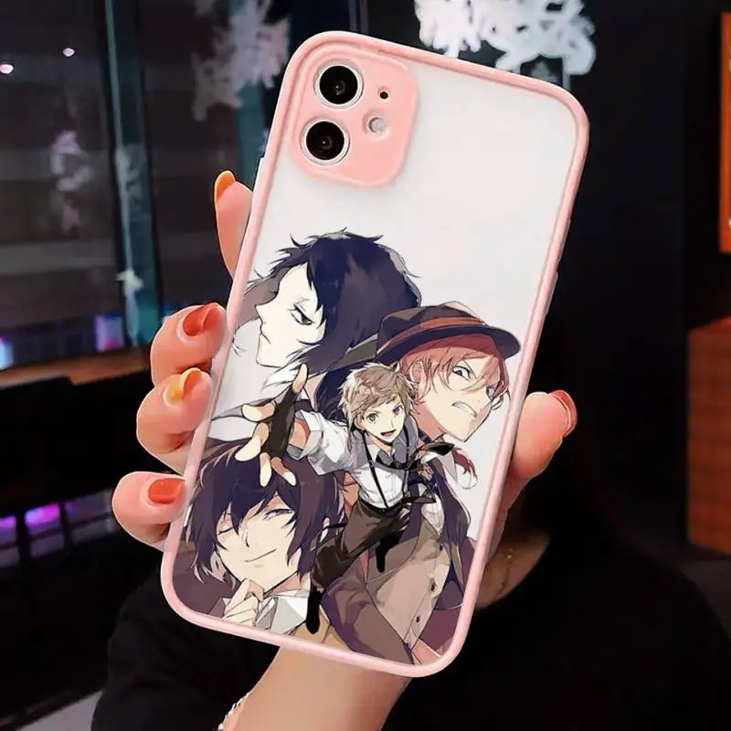 

Japan anime bungou stray dogs Dazai Osamu Phone Case Matte Transparent iPhone 7 8 11 12 s mini pro X XS XR MAX Plus cover funda