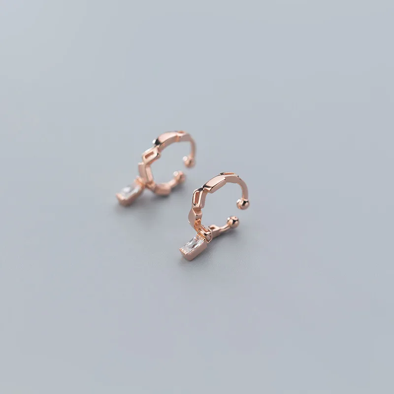 

Ювелирные изделия из стерлингового серебра 925 пробы, кубический цирконий, серьги геометрической формы, модные ювелирные изделия для женщин,...