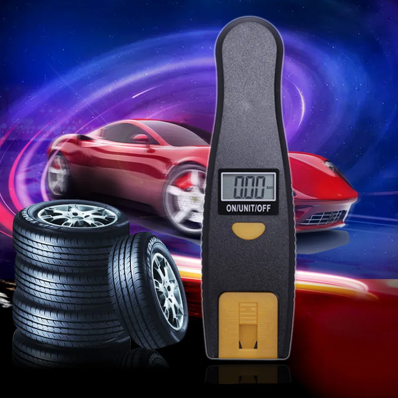 Цифровой измеритель глубины протектора для автомобильных шин мотоциклов