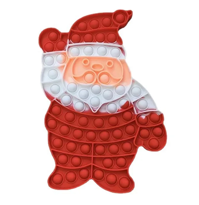 

Xmas 2021 Santa Claus Pop Bubbles Fidget Toys for Kids Anti Stress Relief Toy Adults Christmas Sensory Autism Adhd Depression
