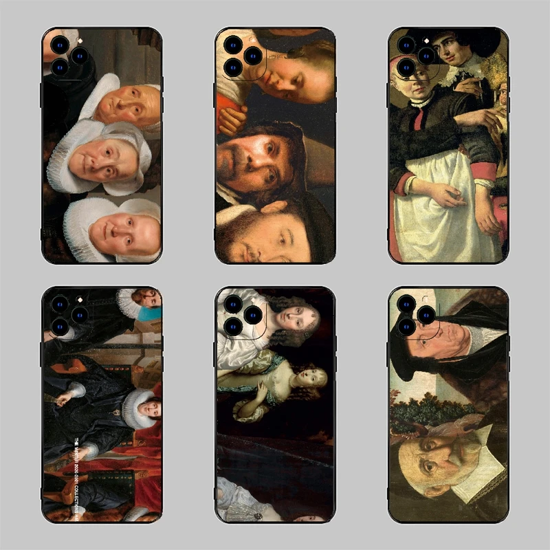 

World oil painting soft Case For iPhone 11 12 Pro Max mini 7 8 6 6S Plus XR X XS MAX se silicon phone Cover Japan fundas capa