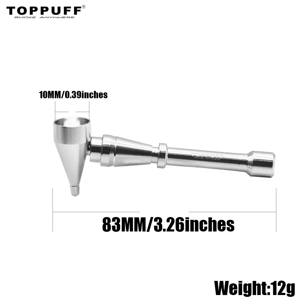 HORNET Rocket style алюминиевая курительная трубка 83 мм съемная металлическая для травы