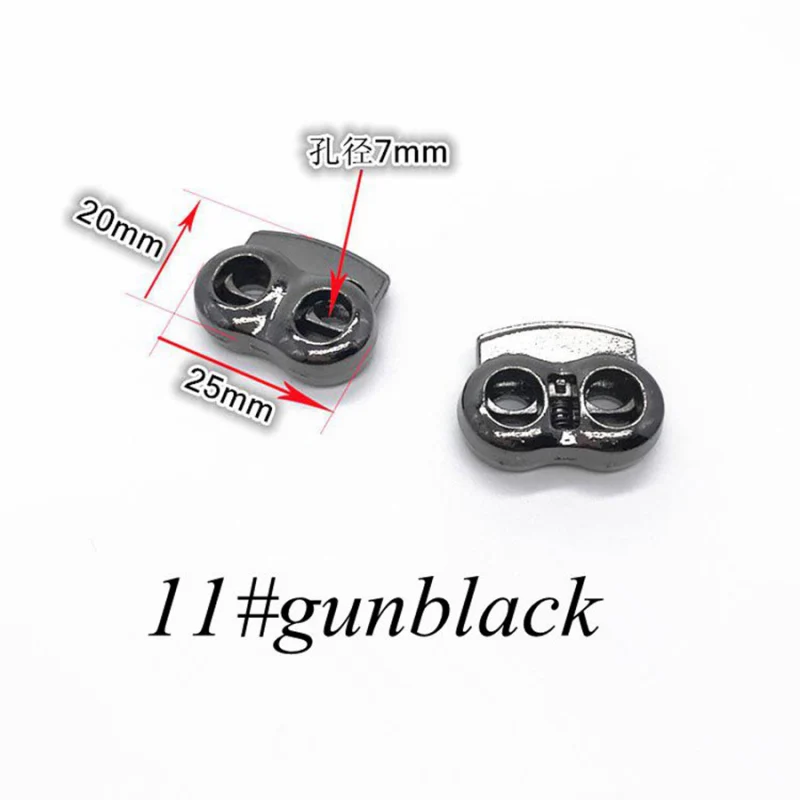 10 шт. металлическая пружинная переключатель стопорный шнур черный золотой