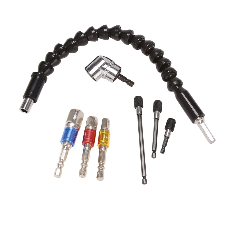 

8 шт. магнитный держатель для отвертки, магнитные шестигранные биты для отвертки с прямоугольным сверлом