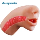Реалистичный рот, мастурбатор для орального секса с языком и зубами, Мужская секс-игрушка Глубокая глотка, мягкие резиновые карманные киски, товары для секса, магазин