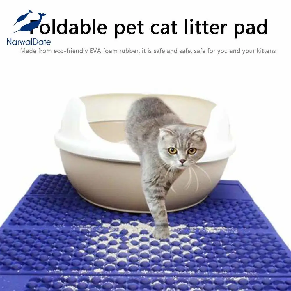 Складной коврик для кошачьих туалетов EVA подушка кошек кошачий Туалет набор BPA Free