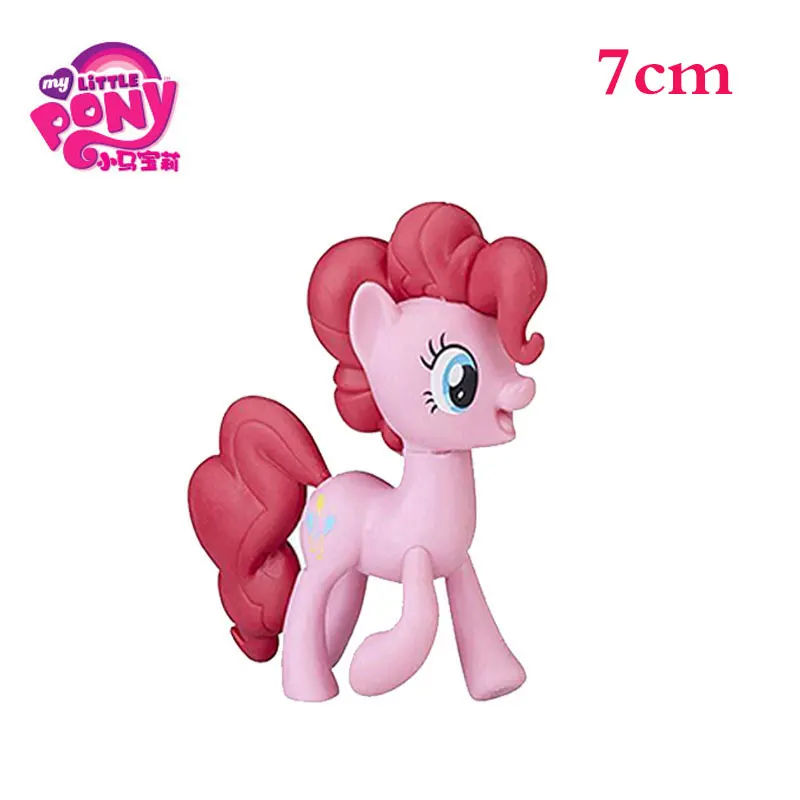 Модель игрушки фигурка My Little Pony Twilight Sparkle Rainbow Dash Flutter застенчивый Пинки Пай модель куклы украшения подарки игрушка для детей - Цвет: Pinkie