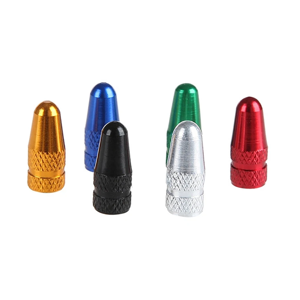 

4Pcs Aluminum Alloy Road MTB Track Racing Bike Tube Tyre Bicycle Tire Wheel FV French Valve cap Presta AIR Valve Caps 6 colors