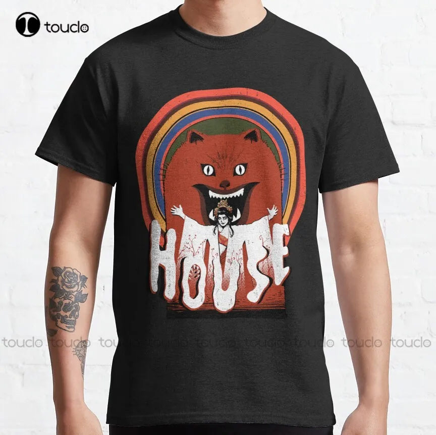 

Классическая футболка Hausu criterion из коллекции культовые белые футболки для мальчиков индивидуальные aldult Подростковая унисекс цифровая печа...