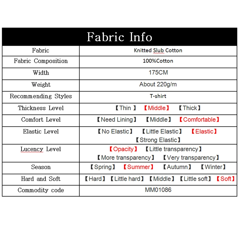 

The Cloth Black Grey Knitted Slub Cotton Elastic Soft 100%Cotton Materials Summer T-shirt DIY Clothes fabrics Freeshipping